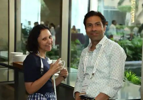 Coffee break conversations during Day Two